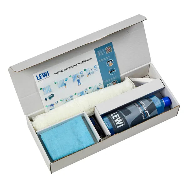 LEWI Start-up-Set 1, 4-teiliges Glasreinigungs-Set