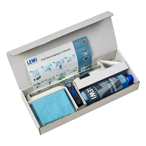 LEWI Start-up-Set 2, 5-teiliges Glasreinigungs-Set