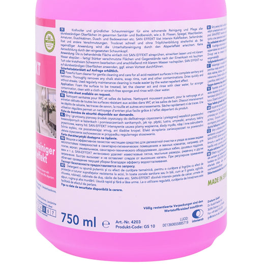 Dreiturm San-Effekt Sanitär-& Badreiniger mit Abperleffekt 750ml
