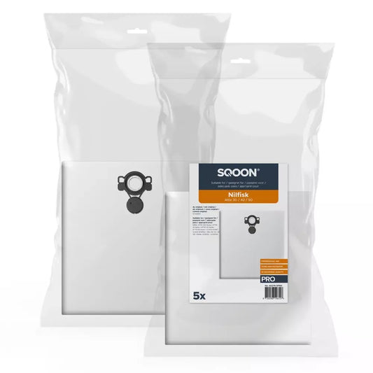 SQOON® Staubsaugerbeutel, passend für Nilfisk Attix 30/40/50 Serie PRO