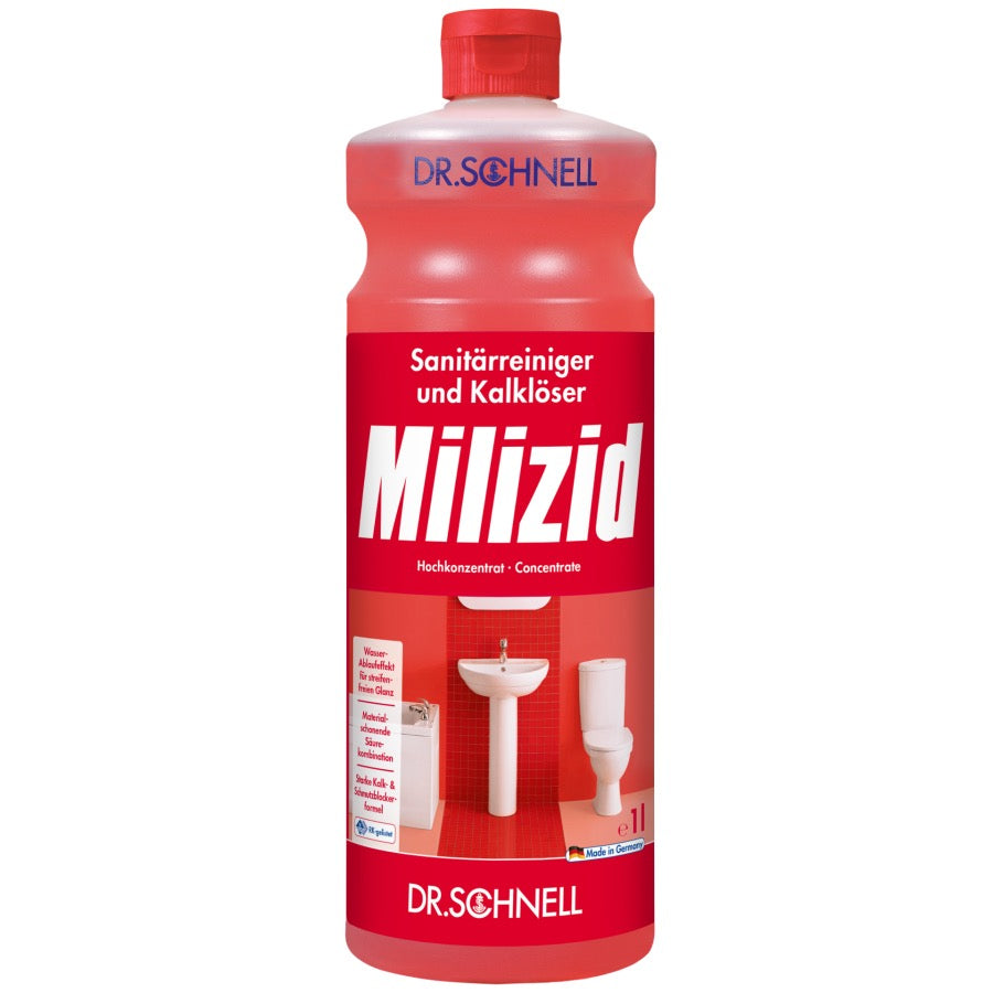 Dr. Schnell Milizid Sanitärreiniger und Kalklöser - 1000ml