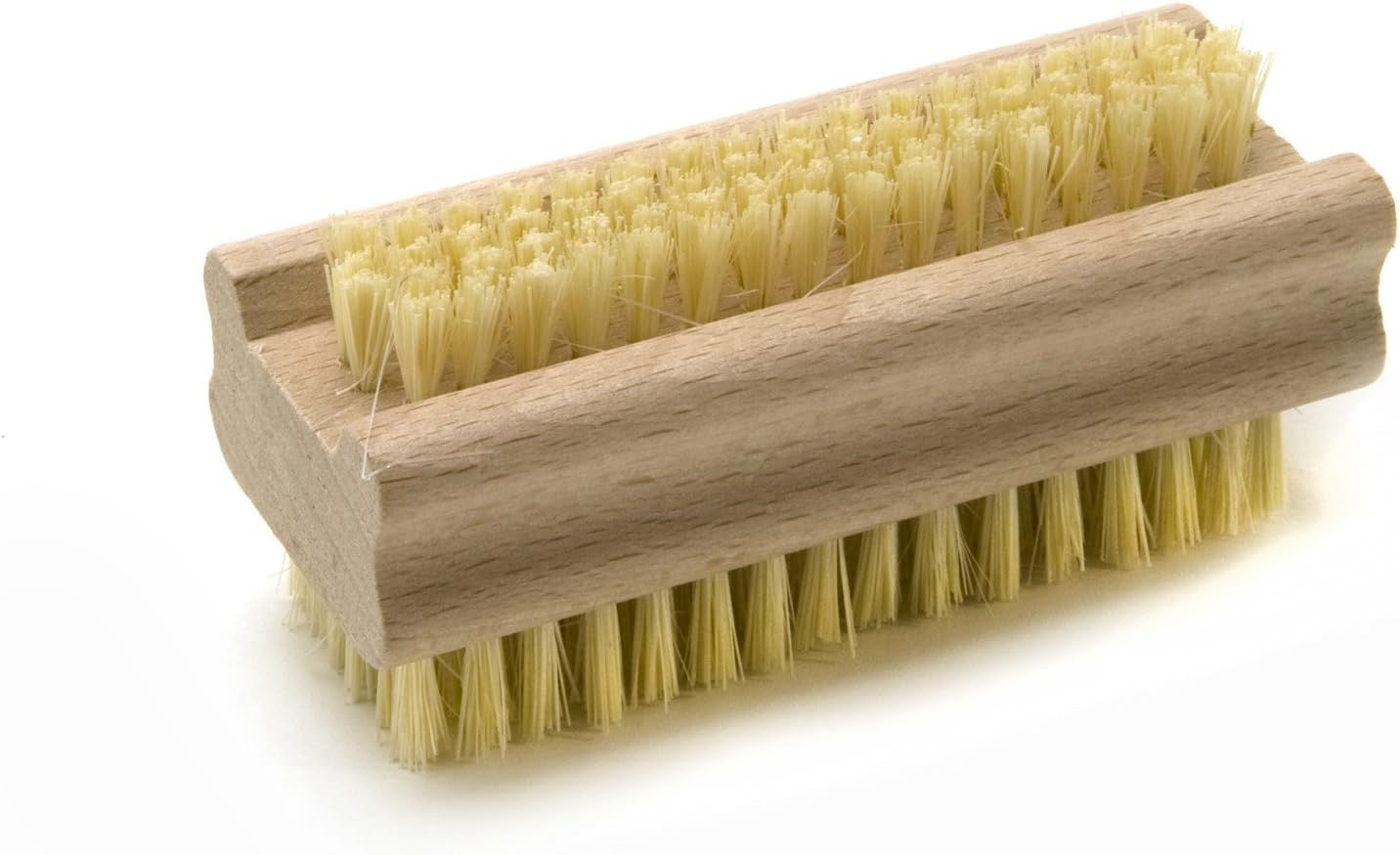 Nagelbürste doppelseitig aus Holz, Kunstborste