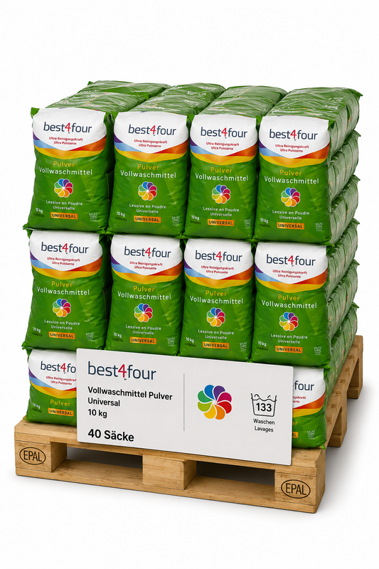 Bestfour Vollwaschmittel Universal - 10Kg, 133 Waschladungen