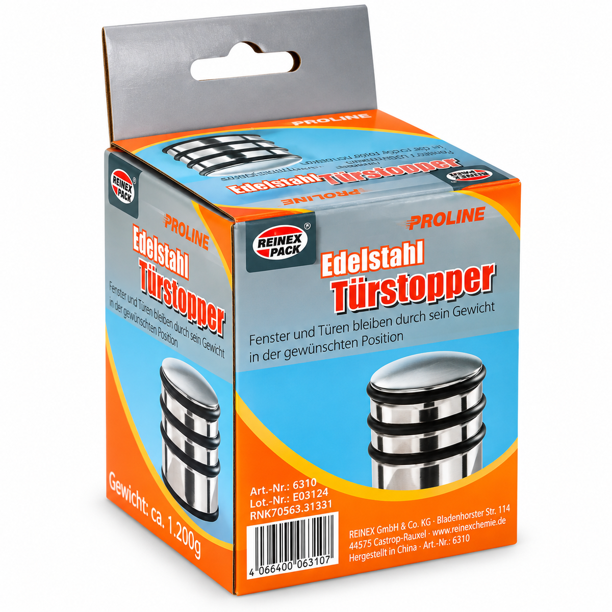 REINEX Edelstahl Türstopper ca. 1,2kg