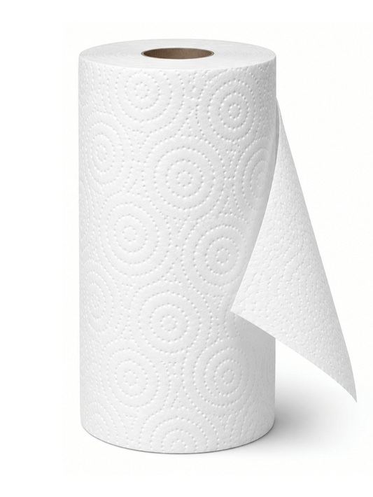 Bestfour Küchenrollen 100% Zellstoff, Hochweiß, 3-lg., 26 x 22 cm, 51 Blatt