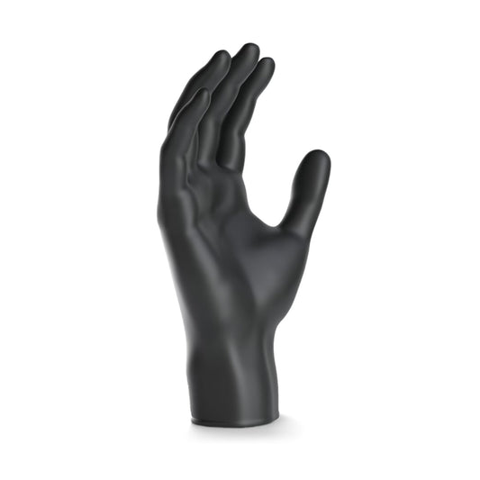 ARNOMED Latex Black Einmalhandschuhe, puderfrei, schwarz