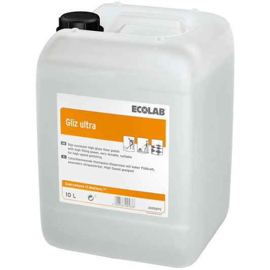 Ecolab Gliz ultra® high-gloss emulsion, concentrate – 10 l