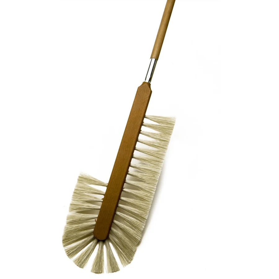 Cupboard broom, fine light PET bristles, with wooden handle approx. 1150 mm