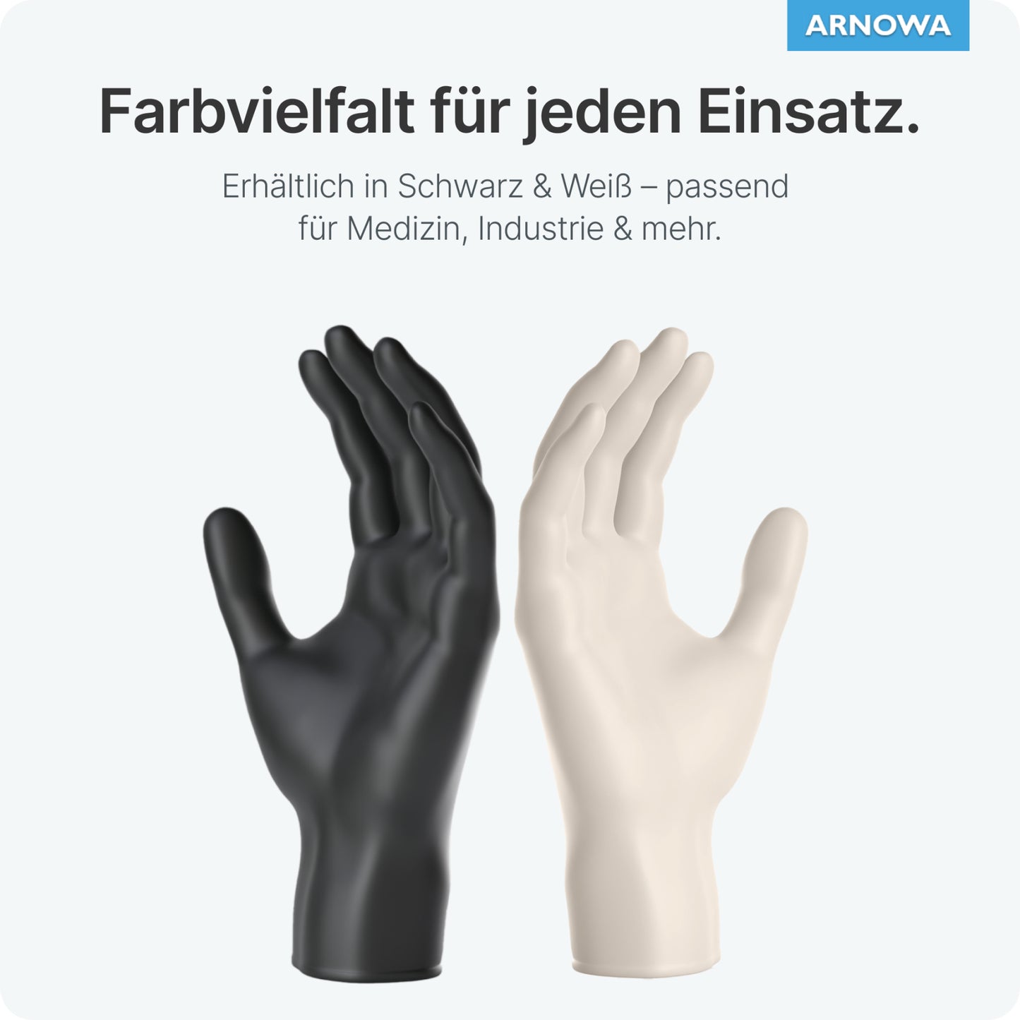 ARNOMED Latex Black Einmalhandschuhe, puderfrei, schwarz