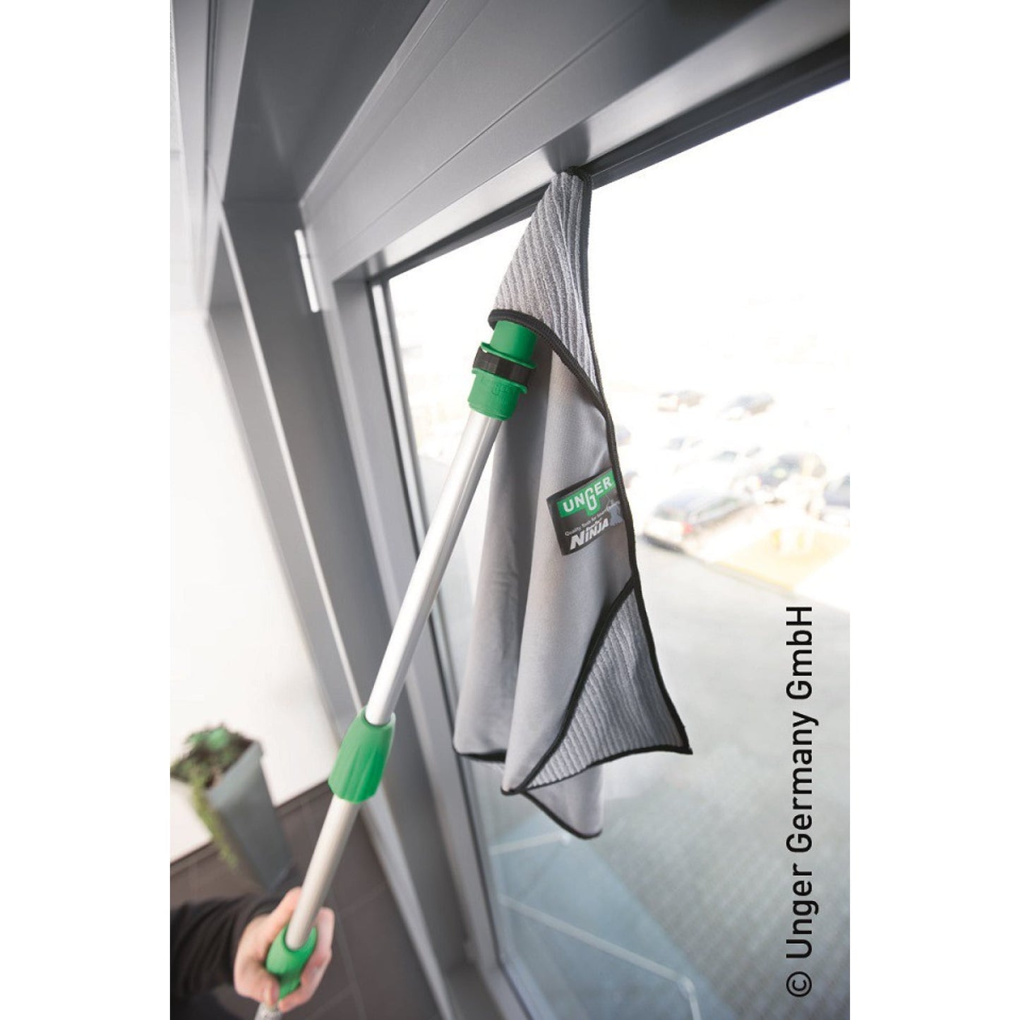UNGER ErgoTec® NINJA MicroWipe™ Mikrofasertuch – 40 x 40 cm, 1 Tuch