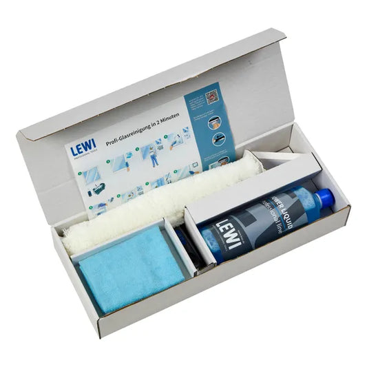 LEWI Start-up-Set 1, 4-teiliges Glasreinigungs-Set
