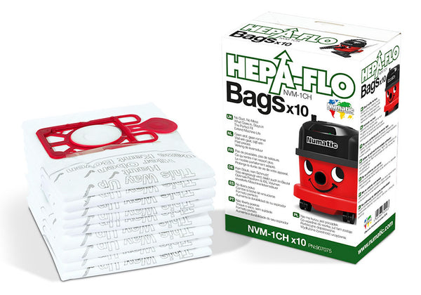 Numatic HEPA-FLO NVM-1CH Staubsaugerbeutel für Henry, James, Hetty
