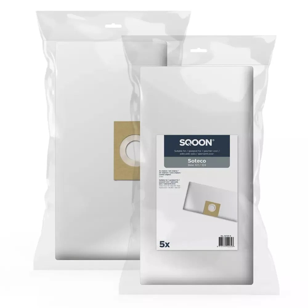 SQOON Staubsaugerbeutel passend für Soteco 07882