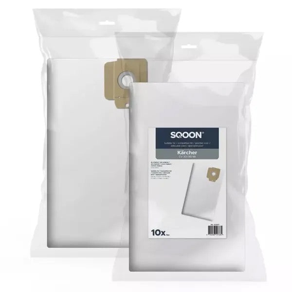 SQOON 10x Staubsaugerbeutel für Kärcher CV 30/38/48