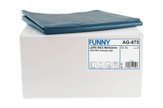 FUNNY LDPE-Regenerat Müllsäcke, blau, lose Typ 80, 240 l