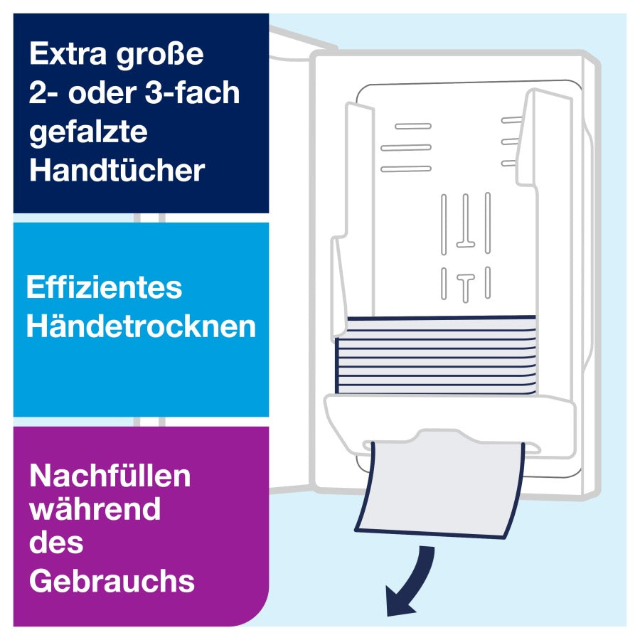 Tork Handtuchspender Xpress, H2 kompatibel, Multifold