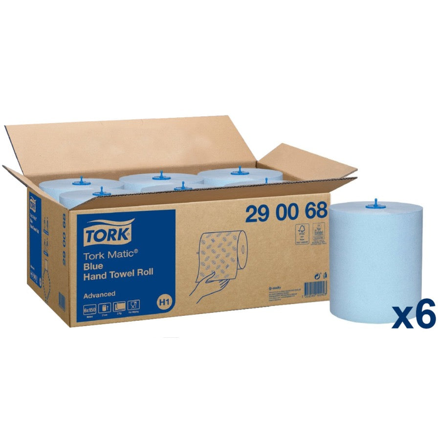 Tork Handtuchrollen Matic® Kompatibel für H1, Blau, 21cm x 150m