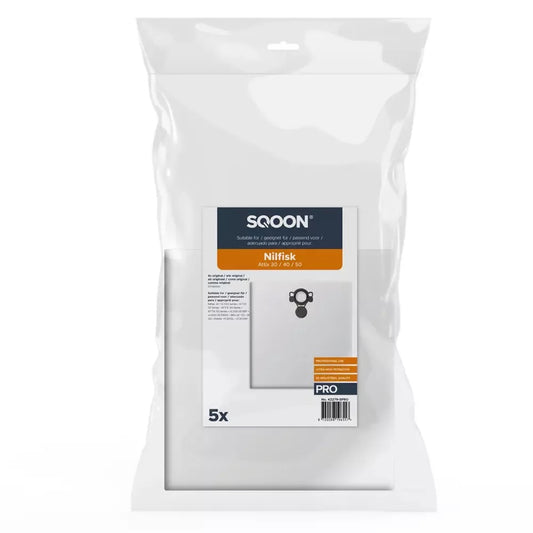 SQOON® Staubsaugerbeutel, passend für Nilfisk Attix 30/40/50 Serie PRO