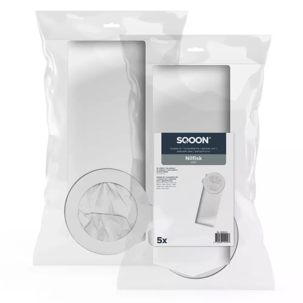 SQOON Staubsaugerbeutel passend für Nilfisk GD5