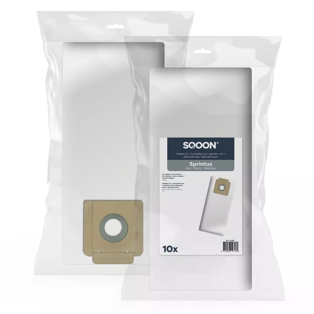 SQOON Staubsaugerbeutel, passend für Sprintus Era / Maximus / T11 / Floory