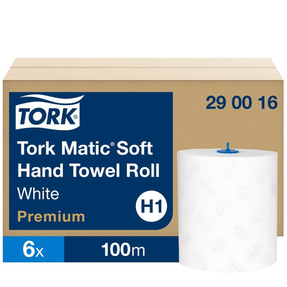 Tork Handtuchrollen Matic® Soft Kompatibel für H1, weiß, 21cm x 150m