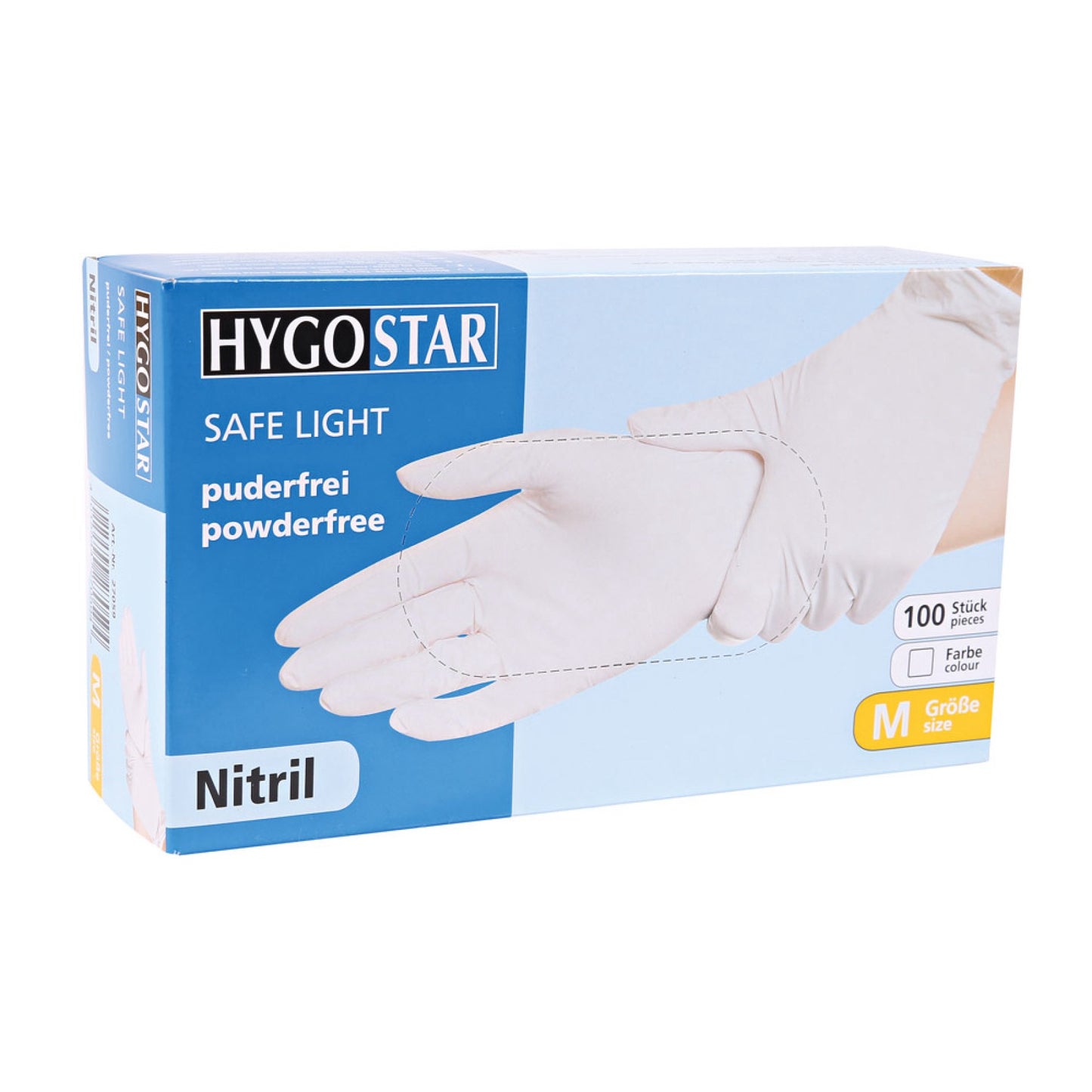 HYGOSTAR® Safe Light Nitrilhandschuhe, puderfrei, weiß