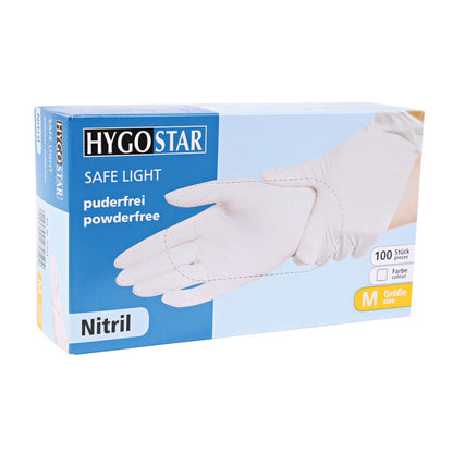 HYGOSTAR® Safe Light Nitrilhandschuhe, puderfrei, weiß