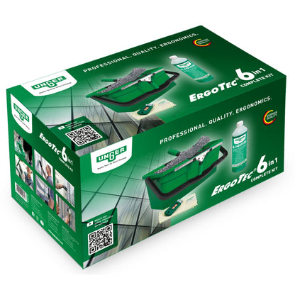Unger ErgoTec Profi 6-in-1 Fensterwischset AK015