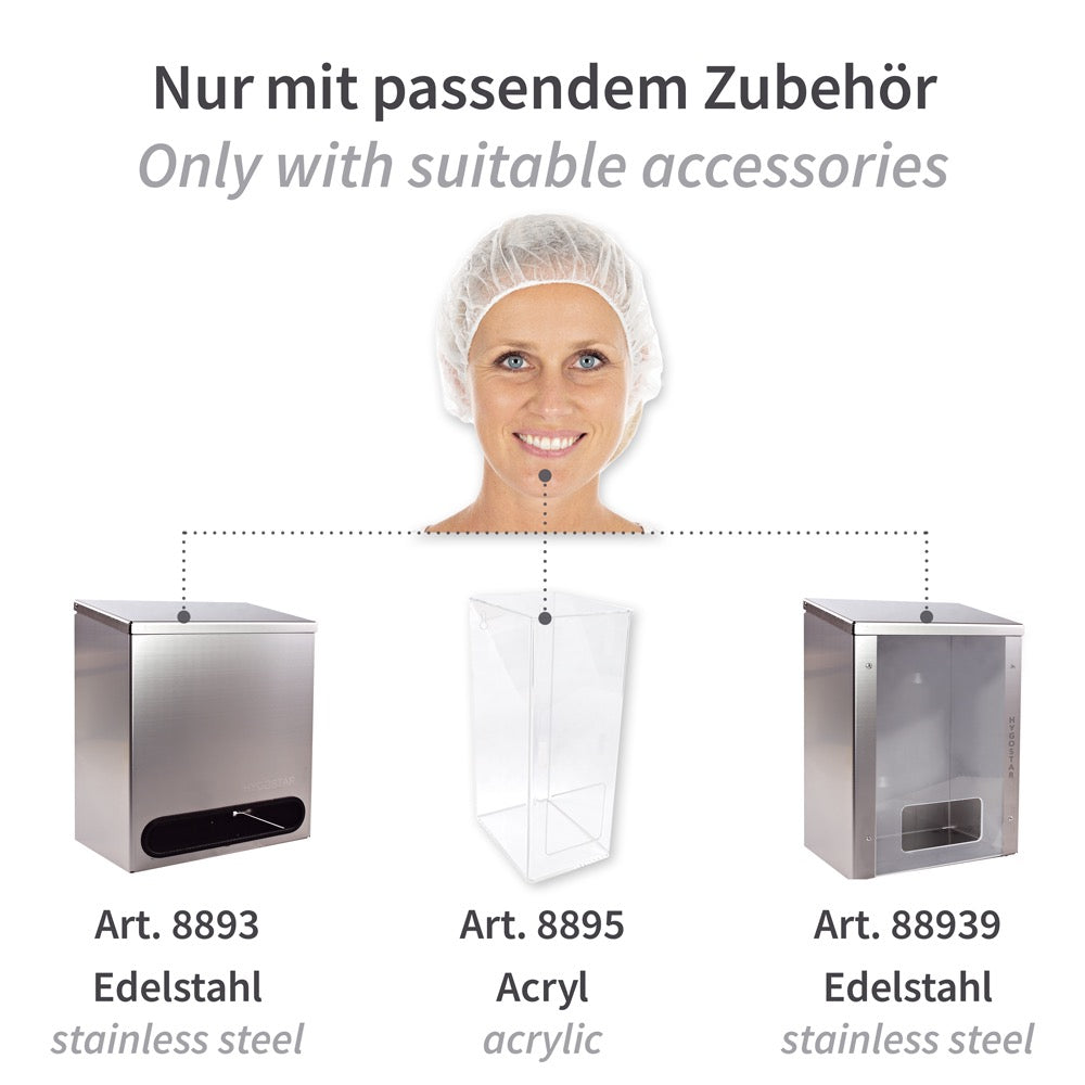 Hygonorm® Baretthauben Bettina Light PP - Küchenhaube, Haarnetz 100st.