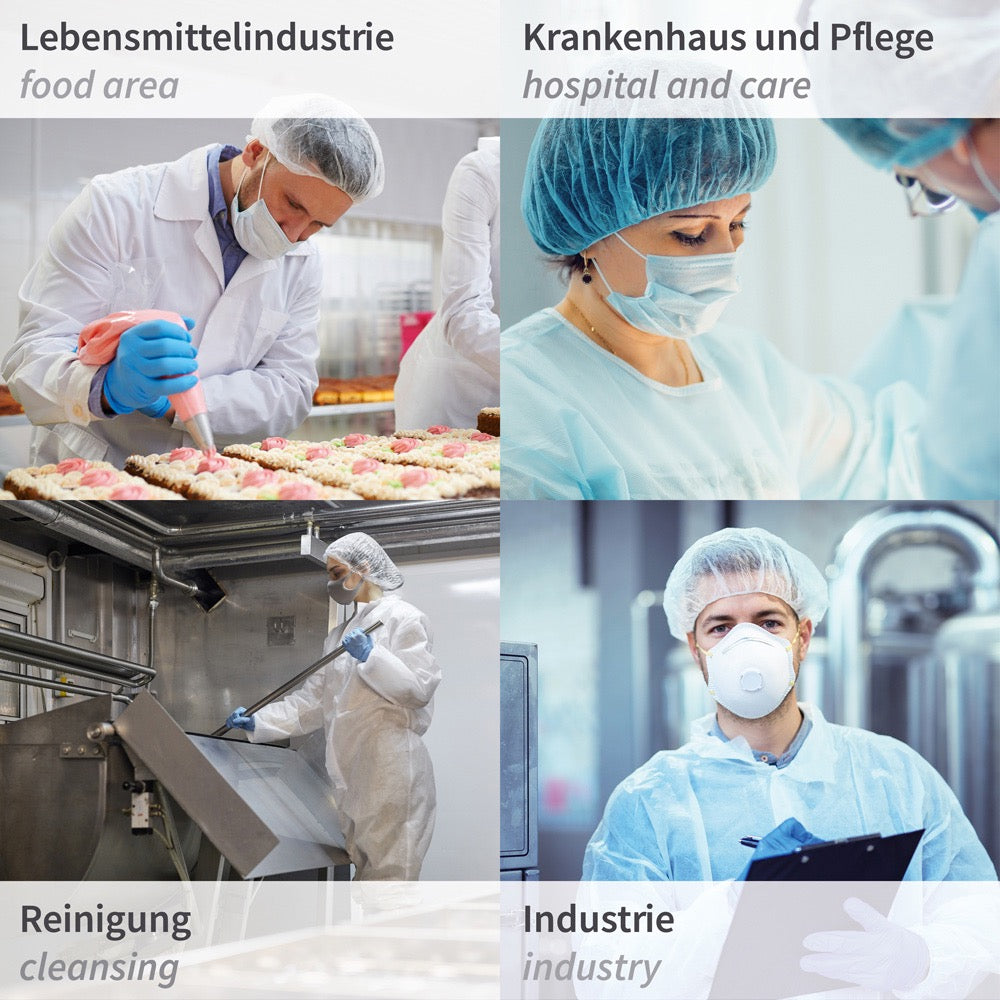 Hygonorm® Baretthauben Bettina Light PP - Küchenhaube, Haarnetz 100st.