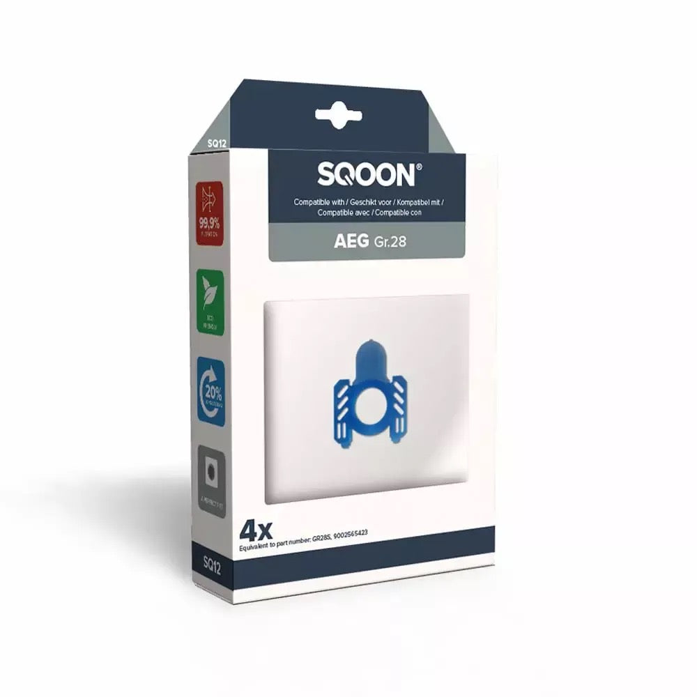 SQOON® Staubsaugerbeutel passend für AEG gr.28 5000 Serie