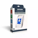 SQOON® Staubsaugerbeutel passend für Philips Standardbeutel 3-D