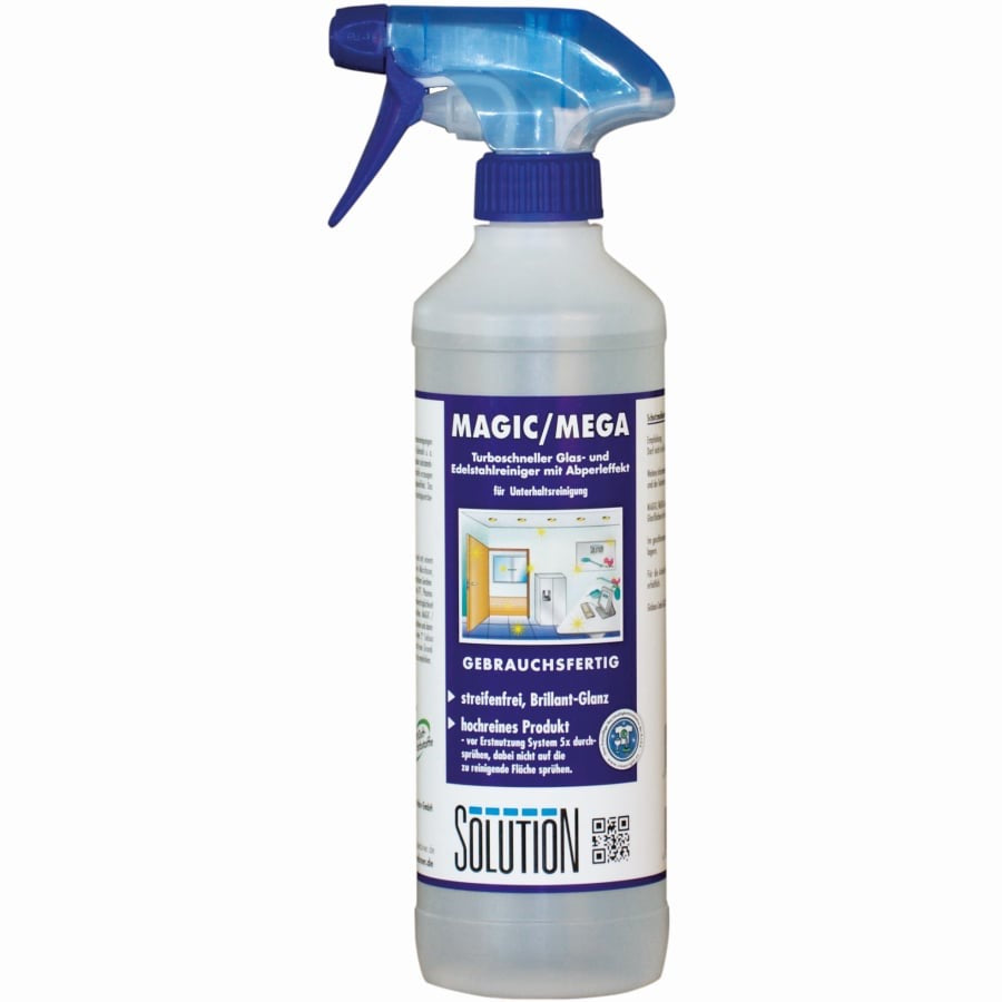 Solution MAGIC/MEGA Glas- und Edelstahlreiniger - 500 ml