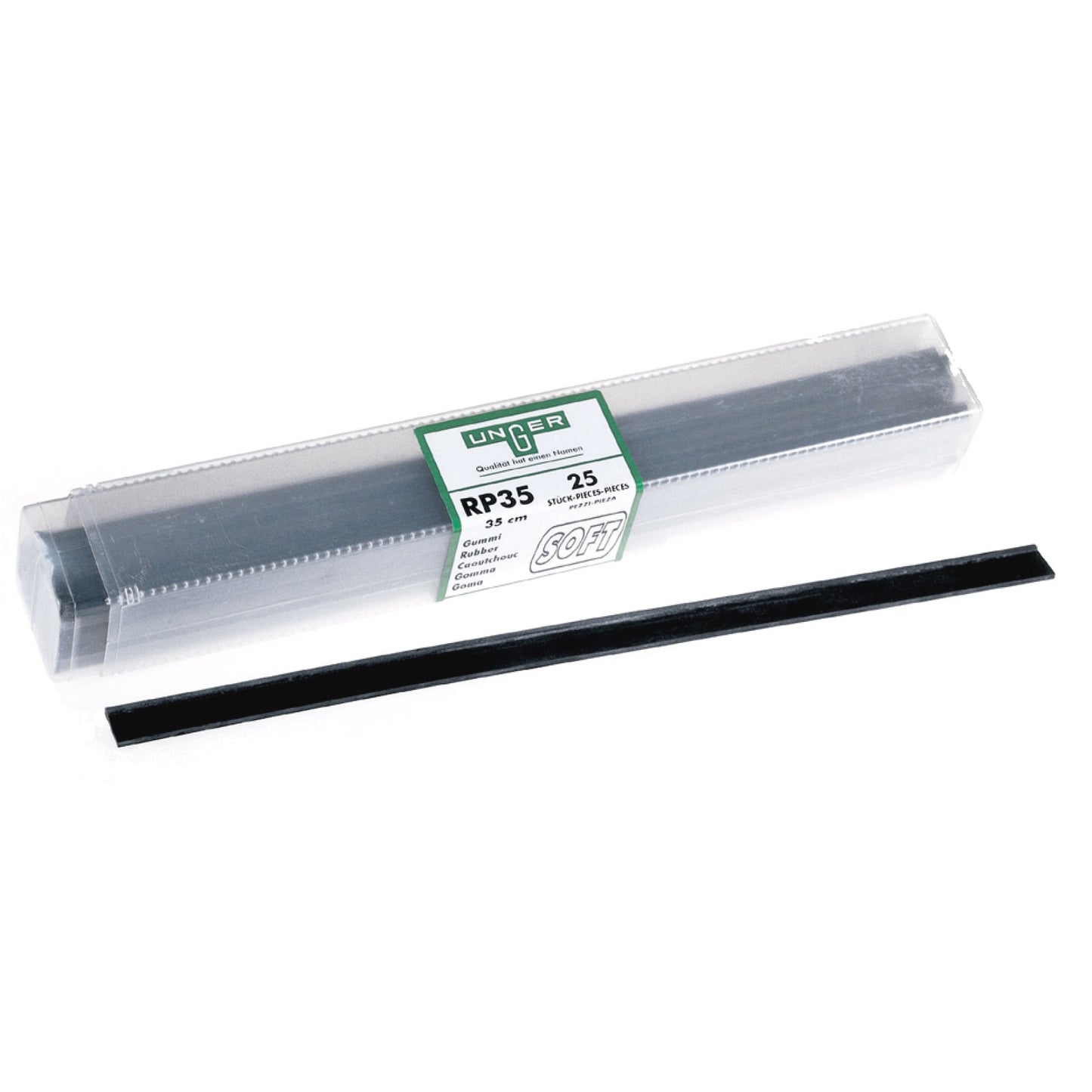 UNGER Wischergummi-Box Soft, für Fensterabzieher, 25st.