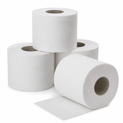 Bestfour Toilettenpapier neutral, recycling, weiß, 2-lg., 250 Blatt 8 x 8 Rollen