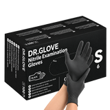Dr. Glove Nitrile Disposable Gloves powder-free, black, 100 count