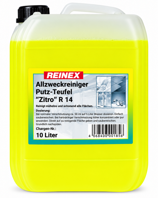 Reinex R14 Allzweckreiniger Putz-Teufel, Zitro – 10 Liter