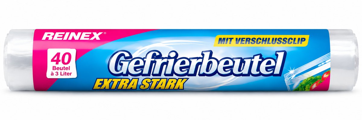 REINEX Gefrierbeutel extra stark 1 Liter, 40-er