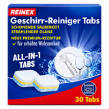 REINEX Geschirr Reiniger Tabs All-in-1 30 Stück a 20g