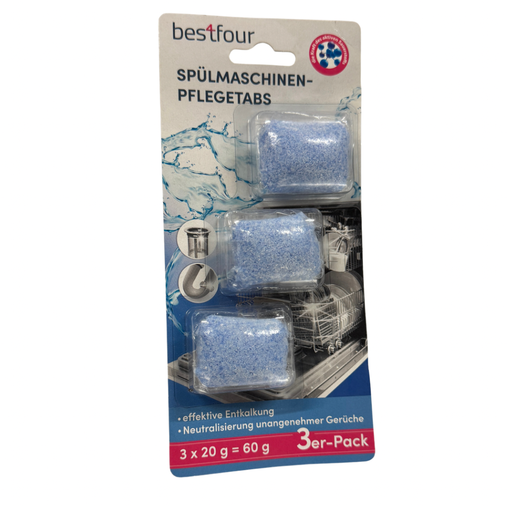 Bestfour Spülmaschinen-Pflegetabs 3 x 20g