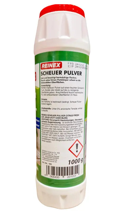 REINEX Scheuerpulver Citrus-frisch Streudose 1 kg