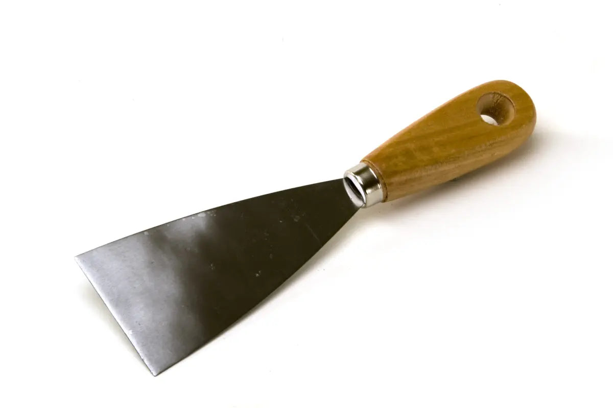 Malerspachtel mit Holzgriff